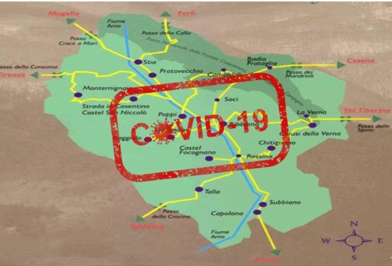 09/04: Covid, in casentino 13 nuovi casi